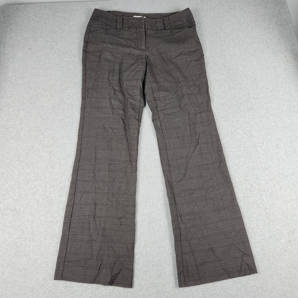 New York & Company Pants Womens 6 Average‎ Gray Stretch Textured Professional